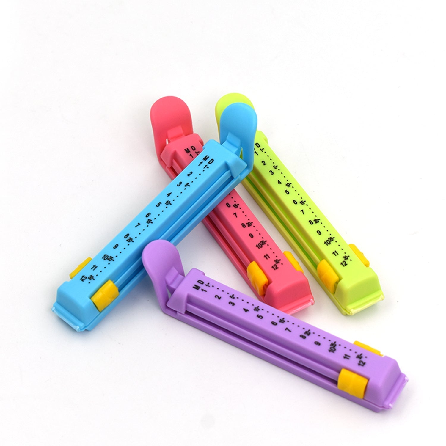 6173 Small Multipurpose Food Snack Plastic Bag Clip Sealer/Packet Sealer Clamps/Manual Vacuum Bag Sealer/Food Pouch Clip/Bag Zipper/Food Clips Sealer for Home Kitchen, Set of 4 (Multicolor) freeshipping - DeoDap 6173 Small Multipurpose Food Snack Plastic Bag Clip Sealer/Packet Sealer Clamps/Manual Vacuum Bag Sealer/Food Pouch Clip/Bag Zipper/Food Clips Sealer for Home Kitchen, Set of 4 (Multicolor) freeshipping - DeoDap
